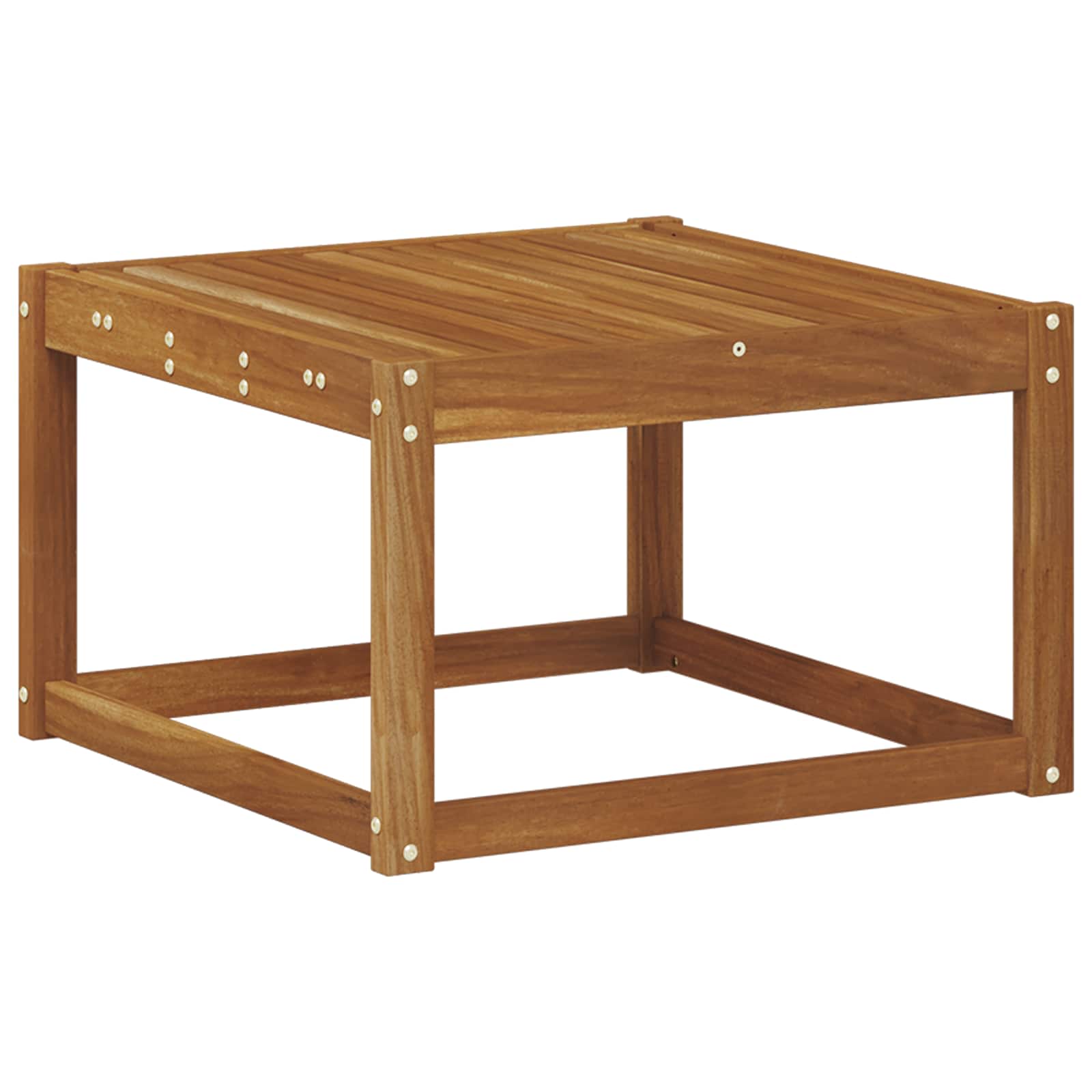 vidaXL Outdoor Table Solid Acacia Wood Natural 59 x 59 x 37 cm 2