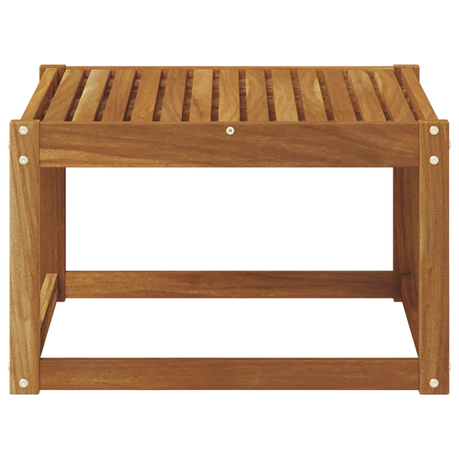vidaXL Outdoor Table Solid Acacia Wood Natural 59 x 59 x 37 cm 4