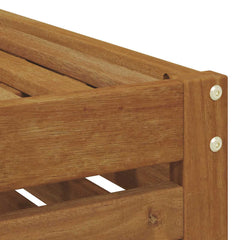 vidaXL Outdoor Footstool Solid Acacia Wood Natural 59 x 59 x 37 cm 6