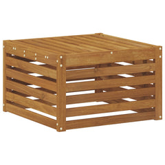 vidaXL Outdoor Footstool Solid Acacia Wood Natural 59 x 59 x 37 cm 2