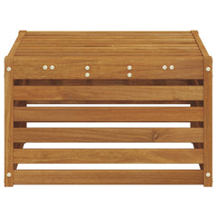 vidaXL Outdoor Footstool Solid Acacia Wood Natural 59 x 59 x 37 cm 4