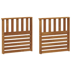 vidaXL Armrests 2 pcs Brown 60 x 6 x 61 cm Solid Acacia Wood 2
