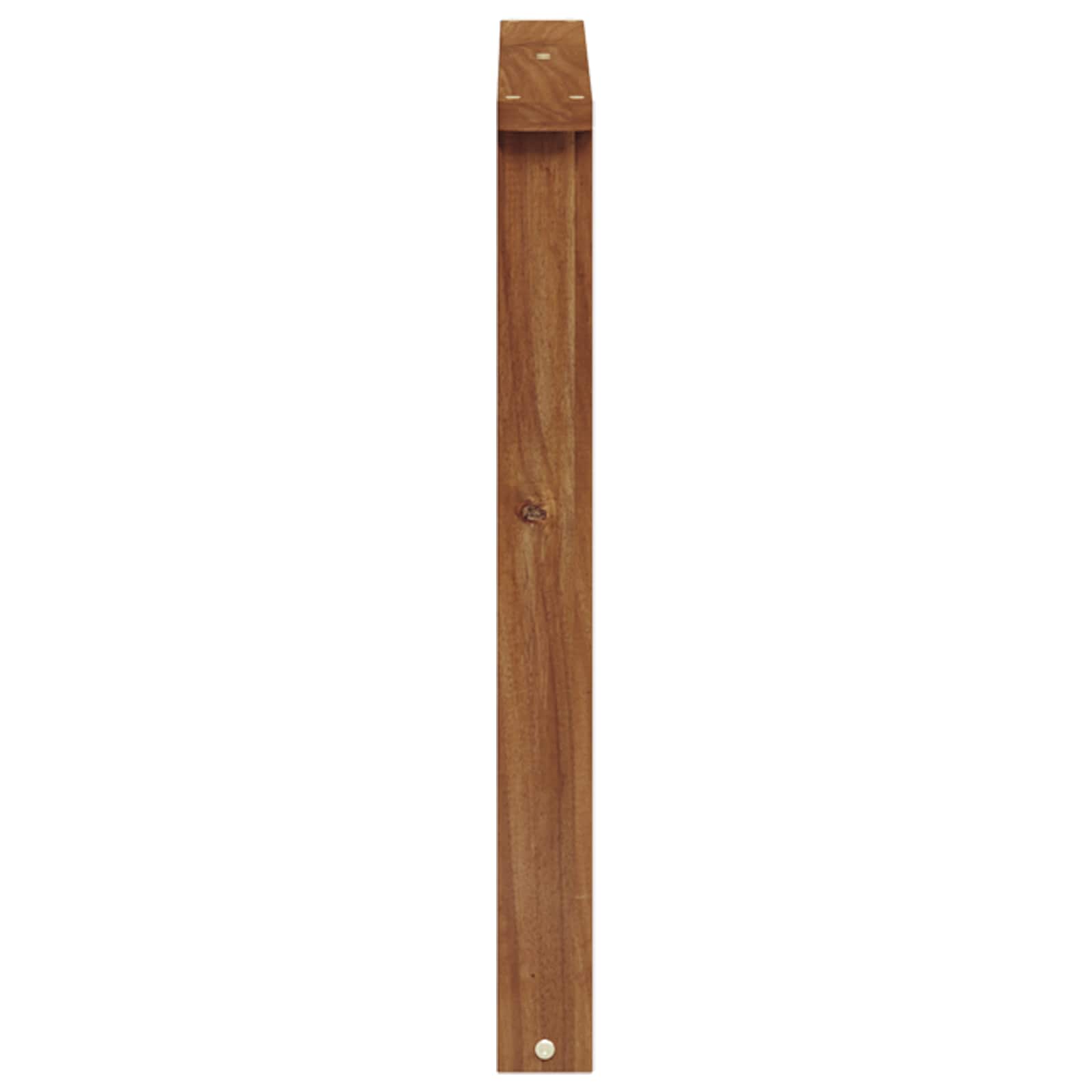 vidaXL Armrests 2 pcs Brown 60 x 6 x 61 cm Solid Acacia Wood 6