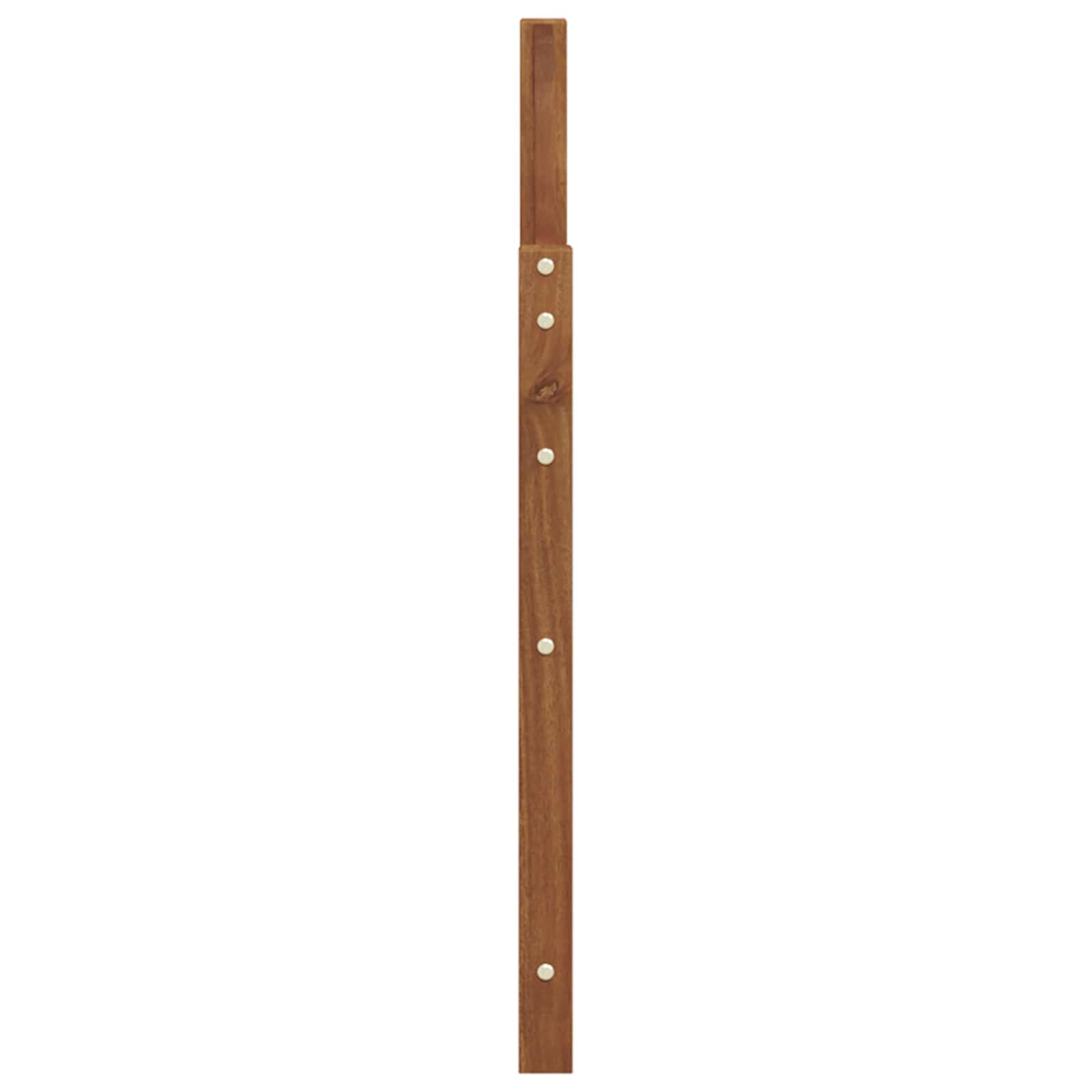 vidaXL Armrests 2 pcs Brown 59 x 4 x 73 cm Solid Acacia Wood 6