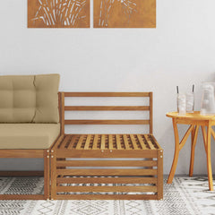 vidaXL Outdoor Middle Sofa Solid Acacia Wood Natural 79 x 83 x 73 cm 1