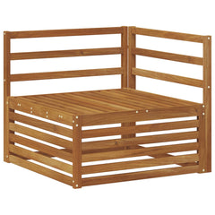 vidaXL Outdoor Corner sofa Solid Acacia Wood Natural 83 x 83 x 73 cm 2