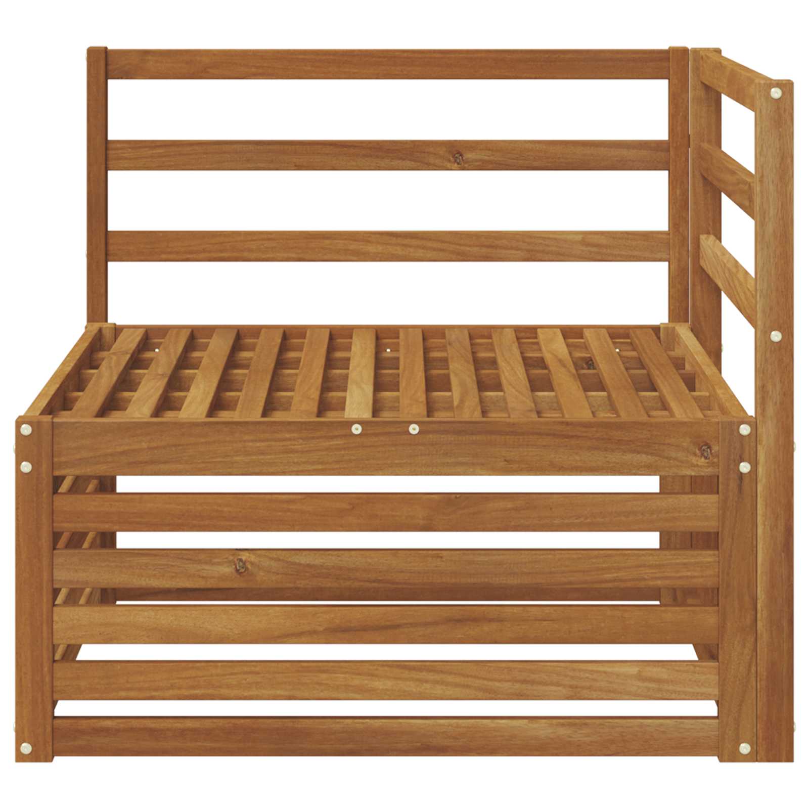 vidaXL Outdoor Corner sofa Solid Acacia Wood Natural 83 x 83 x 73 cm 3