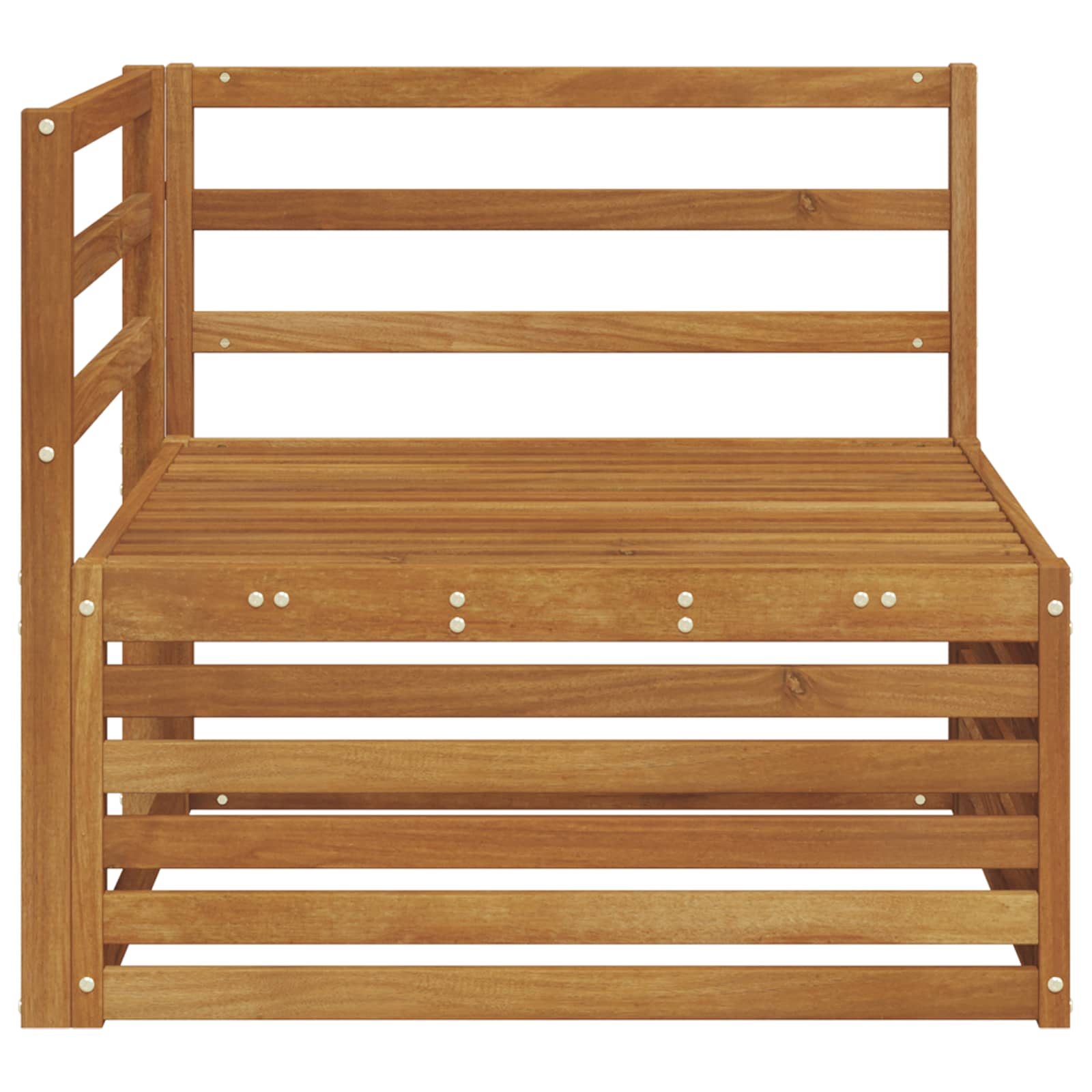 vidaXL Outdoor Corner sofa Solid Acacia Wood Natural 83 x 83 x 73 cm 4