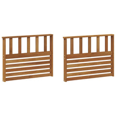 vidaXL Armrest 2 pcs Natural 80 x 6 x 61 cm Solid Acacia Wood 2
