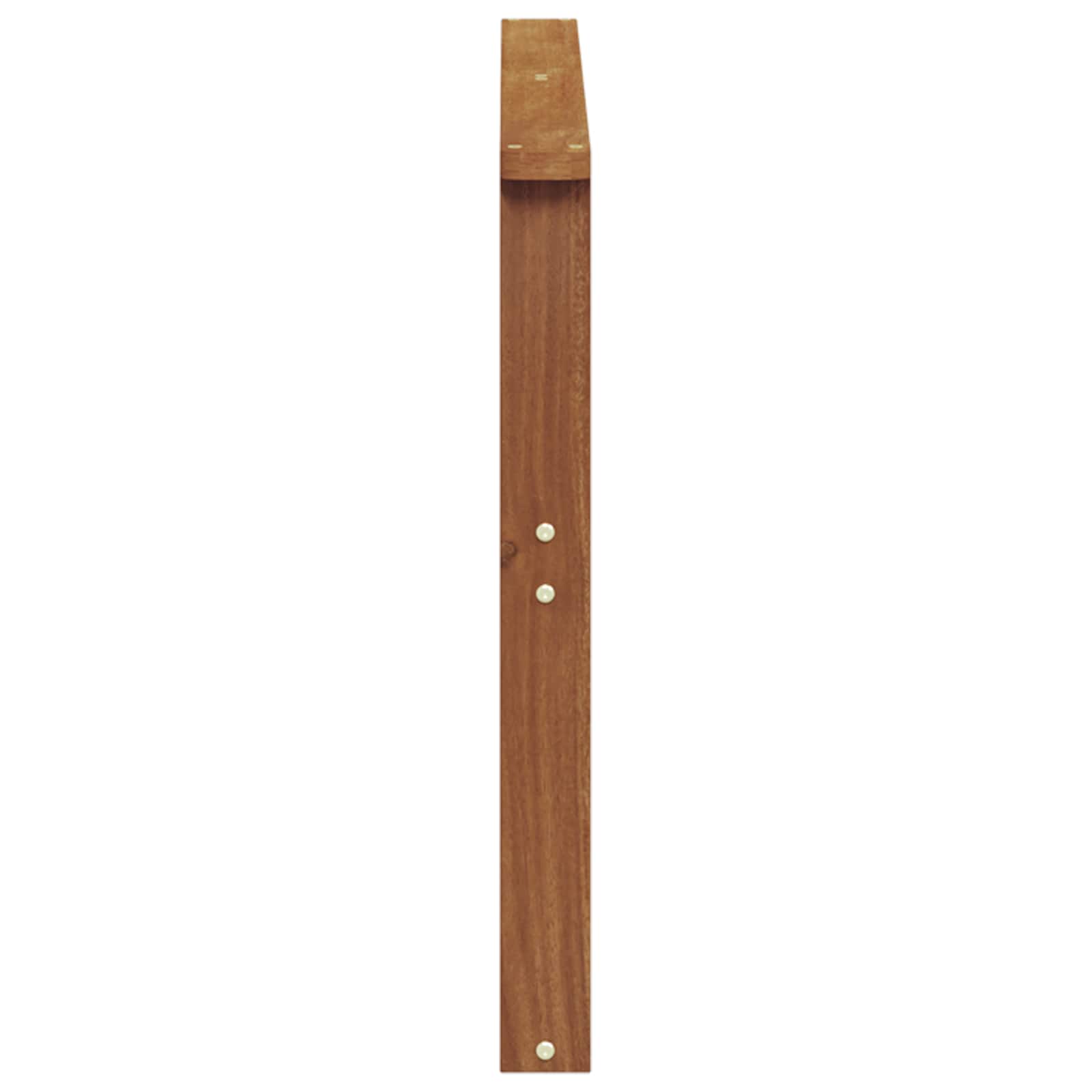 vidaXL Armrest 2 pcs Natural 80 x 6 x 61 cm Solid Acacia Wood 6