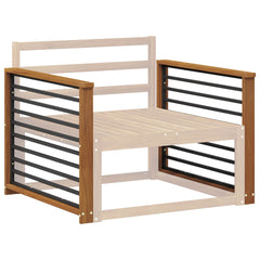 vidaXL Armrest 2 pcs Natural 80 x 6 x 61 cm Solid Acacia Wood 3