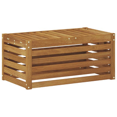 vidaXL Outdoor Stool Bench Solid Acacia Wood Natural 79 x 43 x 37 cm 2