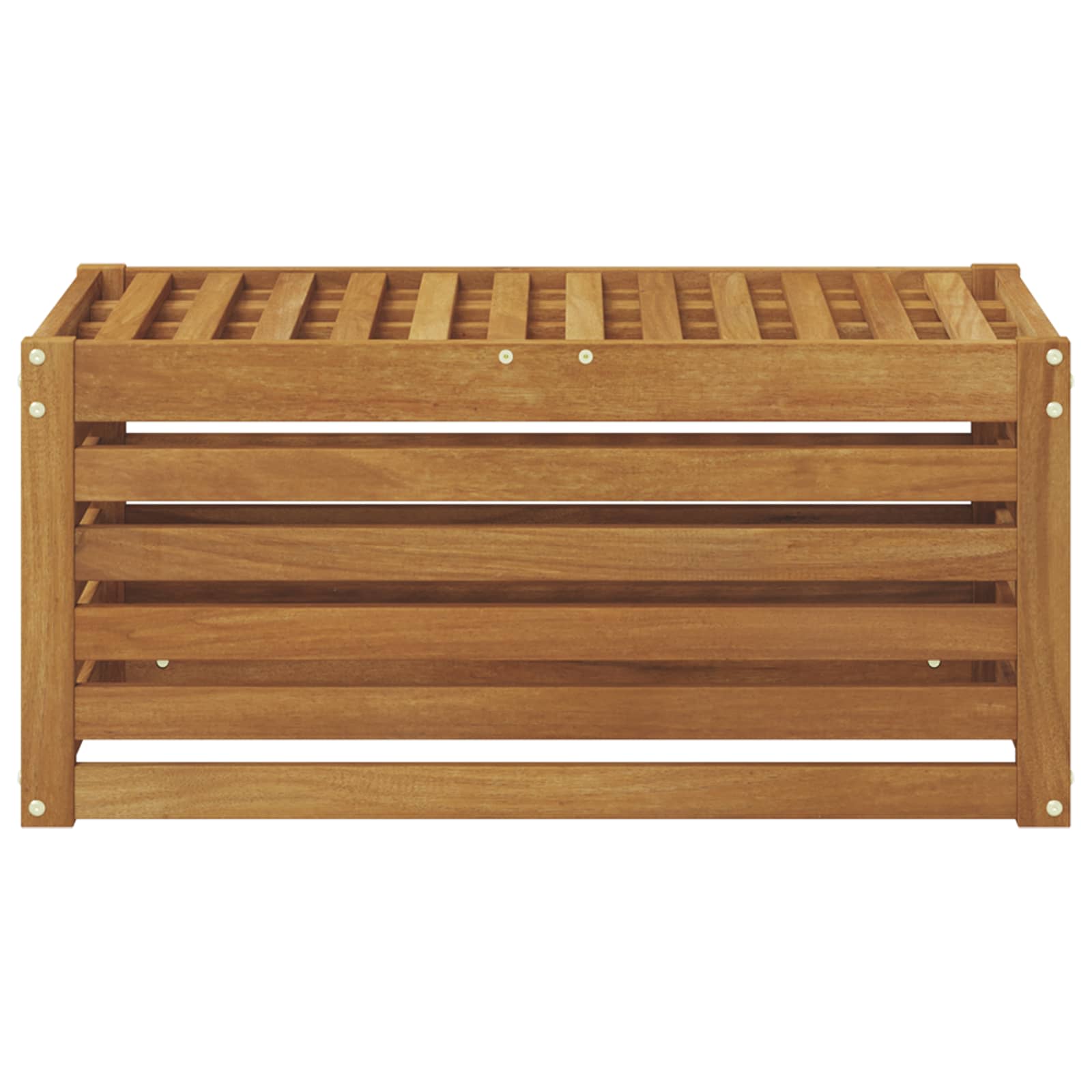 vidaXL Outdoor Stool Bench Solid Acacia Wood Natural 79 x 43 x 37 cm 4