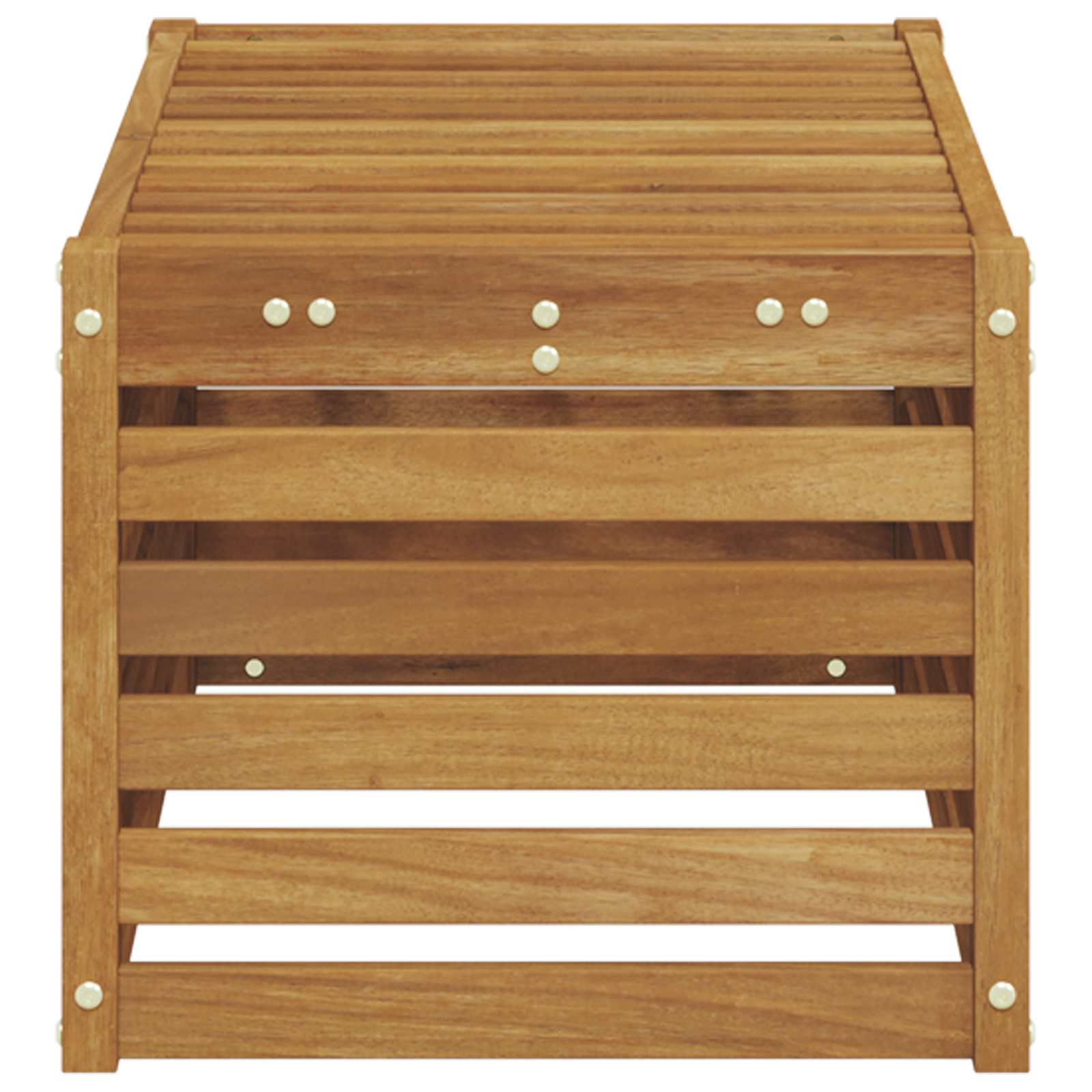 vidaXL Outdoor Stool Bench Solid Acacia Wood Natural 79 x 43 x 37 cm 5