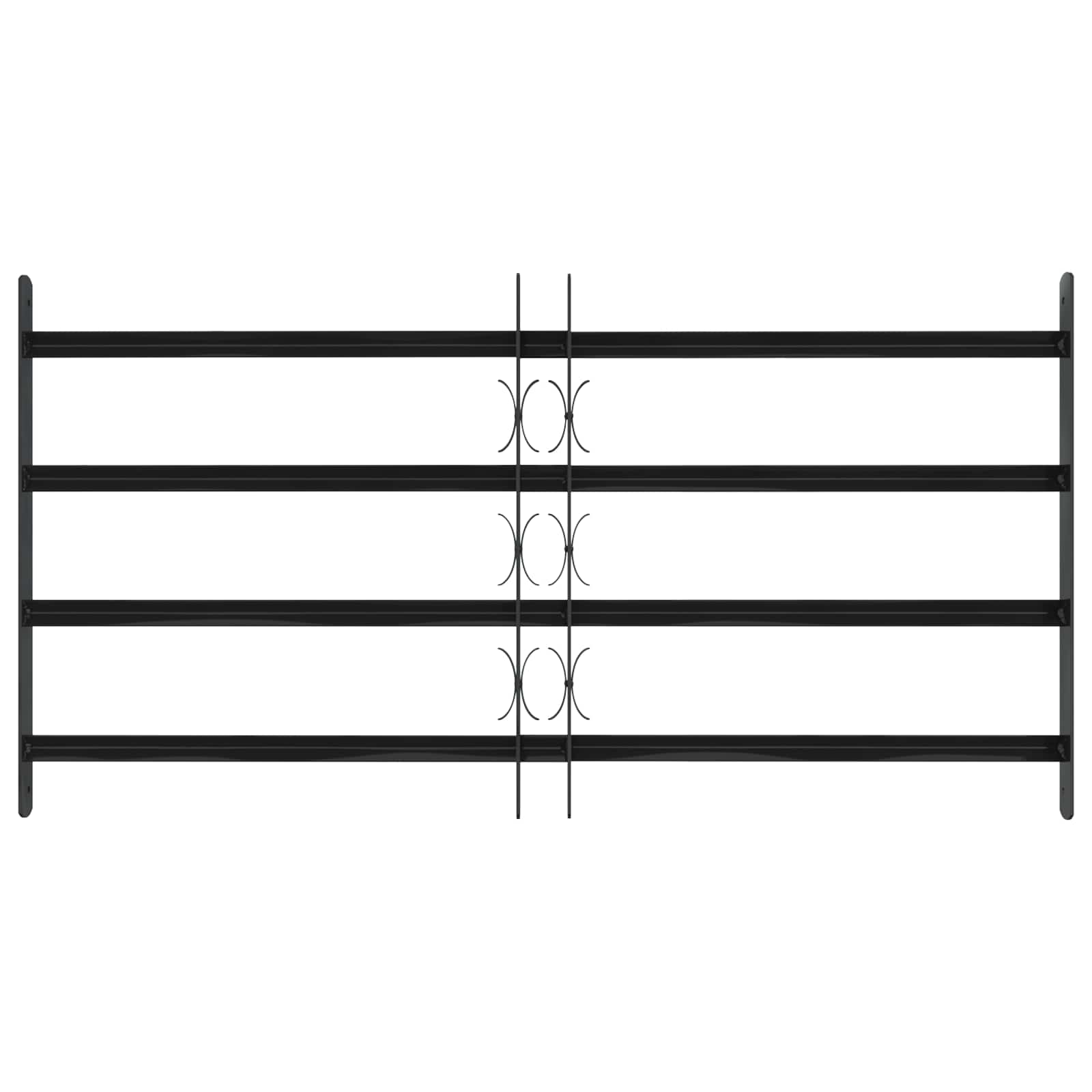vidaXL Window Security Grille 115 x 60 cm Galvanized Steel 2