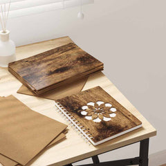 vidaXL Decor Panels 50 pcs Smoked Oak 21 x 30 x 0.27 cm 1