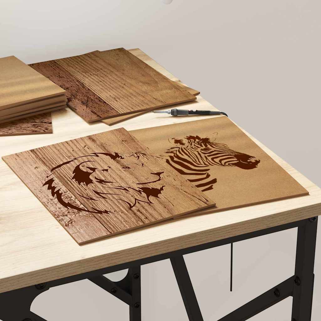 vidaXL Decor Panels 50 pcs Old Wood 21 x 30 x 0.27 cm Engineered Wood 4