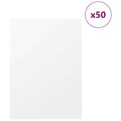 vidaXL Decor Panels 50 pcs White 30 x 42 x 0.27 cm Engineered Wood 3