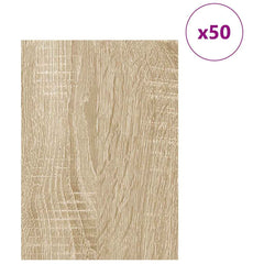 vidaXL Decor Panels 50 pcs Sonoma Oak 30 x 42 x 0.27 cm 3