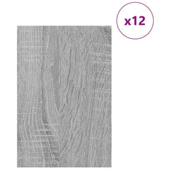 vidaXL Decor Panels 12 pcs Grey Sonoma 40 x 60 x 0.27 cm 3