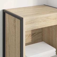 vidaXL Book Cabinet 40 x 30 x 155 cm Engineered Wood Sonoma 4