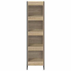 vidaXL Book Cabinet 40 x 30 x 155 cm Engineered Wood Sonoma 5