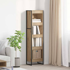 vidaXL Book Cabinet 40 x 30 x 155 cm Engineered Wood Artisian Oak 1