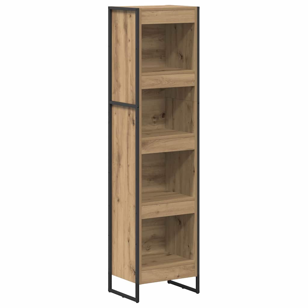 vidaXL Book Cabinet 40 x 30 x 155 cm Engineered Wood Artisian Oak 2