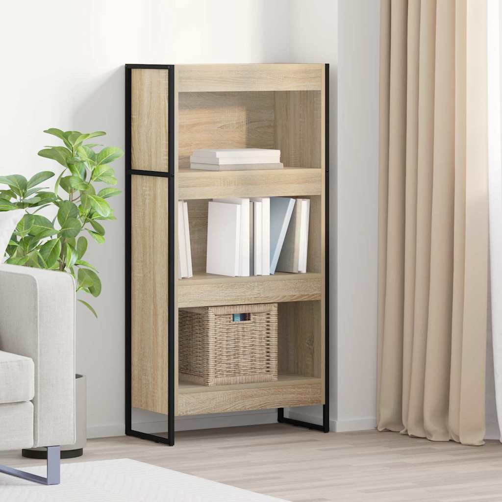 Book Cabinet 60 x 30 x 121 cm Engineered Wood Sonoma oak