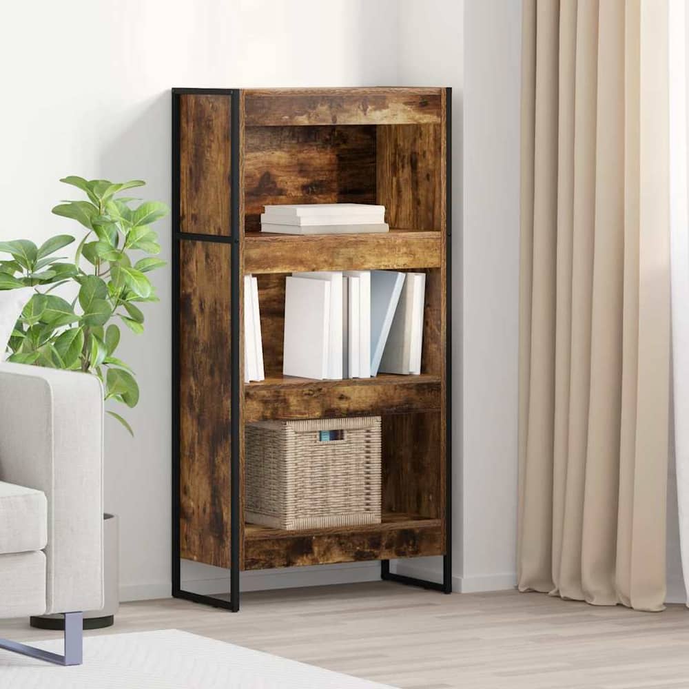 Book Cabinet 60 x 30 x 121 cm Engineered Wood Smoked oak