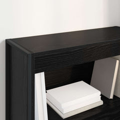 vidaXL Book Cabinet 80 x 30 x 86.5 cm Engineered Wood Black Oak 4