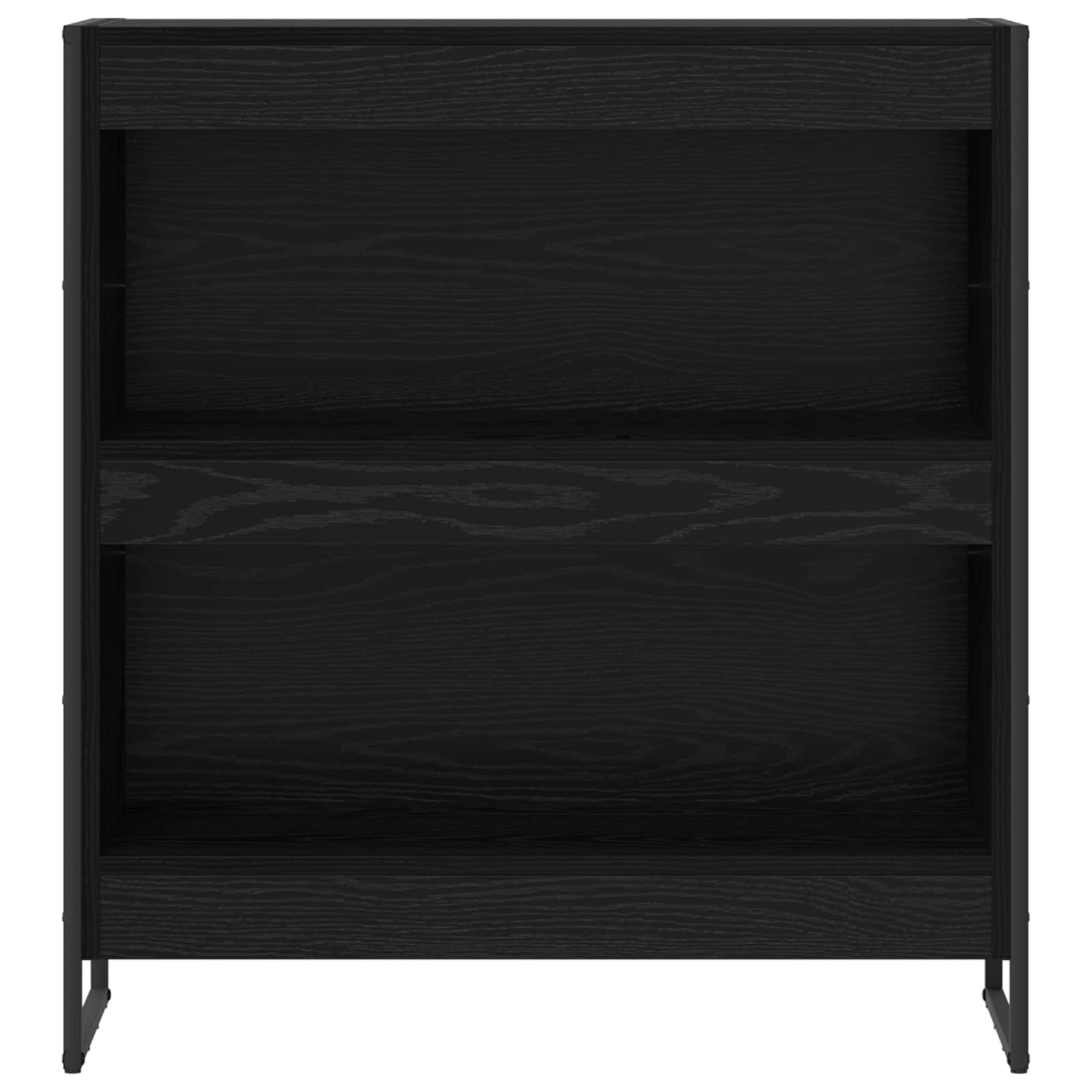 vidaXL Book Cabinet 80 x 30 x 86.5 cm Engineered Wood Black Oak 5