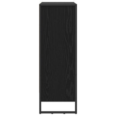 vidaXL Book Cabinet 80 x 30 x 86.5 cm Engineered Wood Black Oak 6