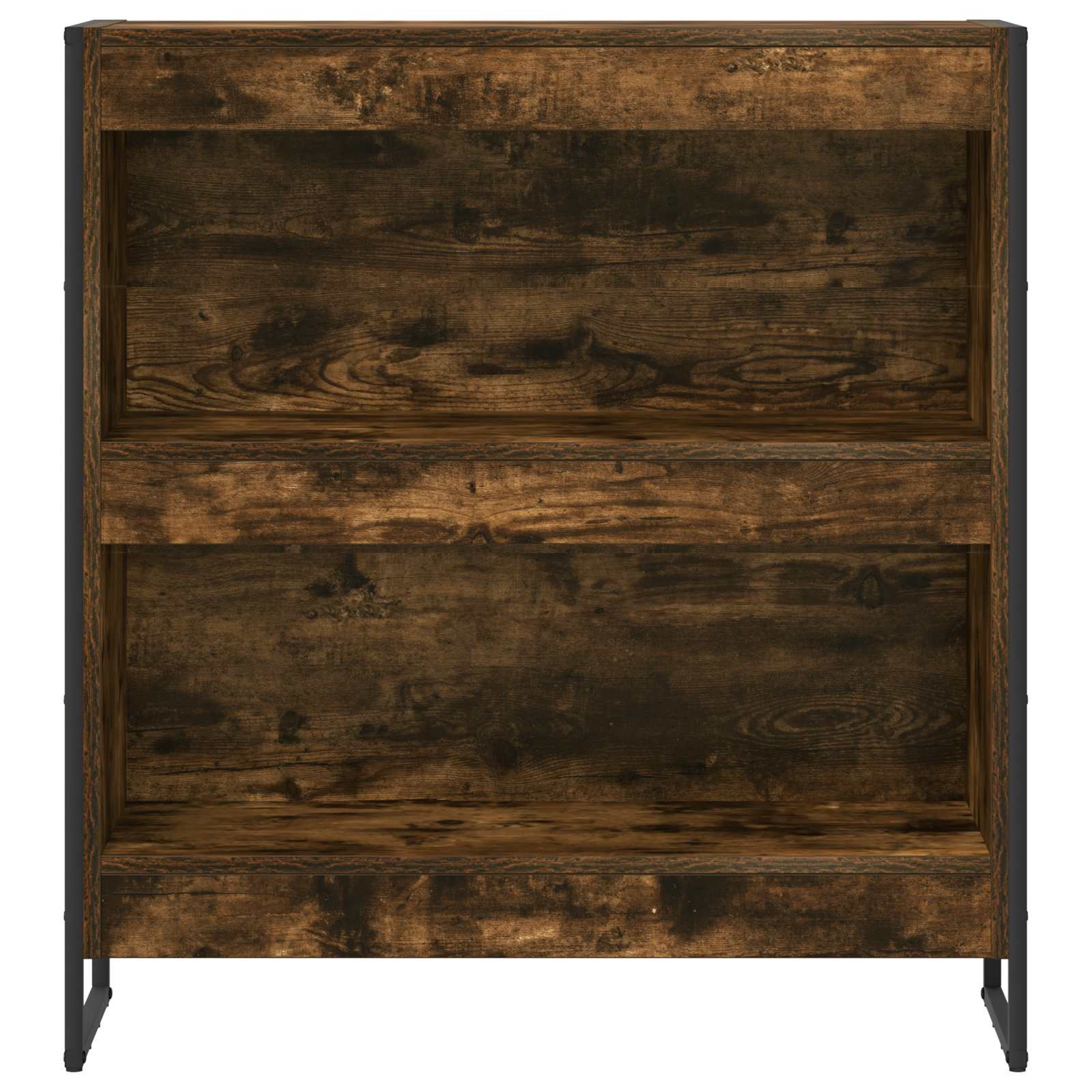 vidaXL Book Cabinet 80 x 30 x 86.5 cm Engineered Wood Smoke Oak 5