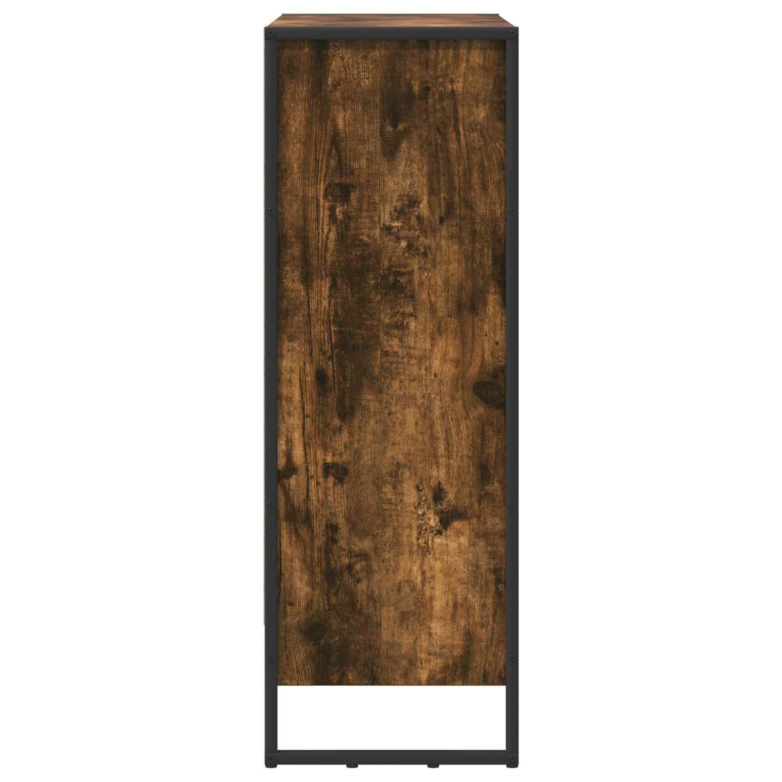 vidaXL Book Cabinet 80 x 30 x 86.5 cm Engineered Wood Smoke Oak 6