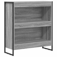 vidaXL Book Cabinet 80 x 30 x 86.5 cm Engineered Wood Grey Sonoma 2