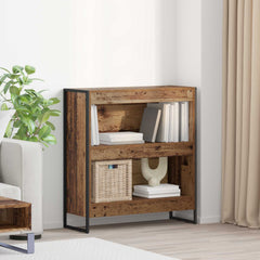 vidaXL Book Cabinet 80 x 30 x 86.5 cm Engineered Wood Old Wood 1