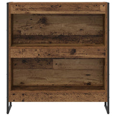 vidaXL Book Cabinet 80 x 30 x 86.5 cm Engineered Wood Old Wood 5