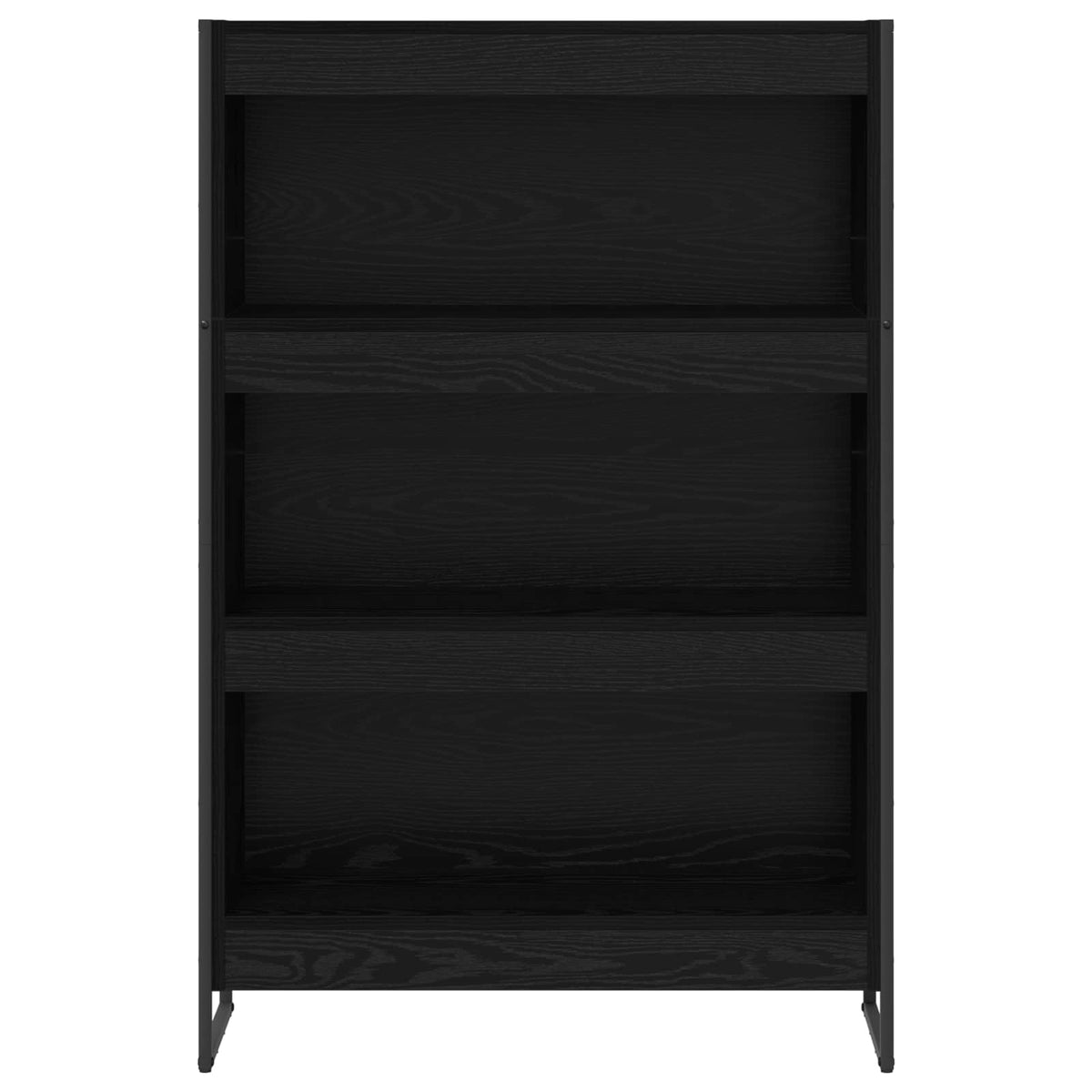 Book Cabinet 80 x 30 x 121 cm Engineered Wood Black oak