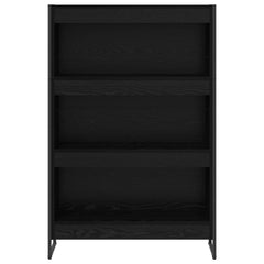 Book Cabinet 80 x 30 x 121 cm Engineered Wood Black oak
