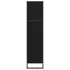 Book Cabinet 80 x 30 x 121 cm Engineered Wood Black oak
