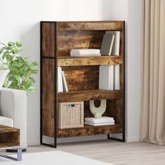 Book Cabinet 80 x 30 x 121 cm Engineered Wood Smoked oak