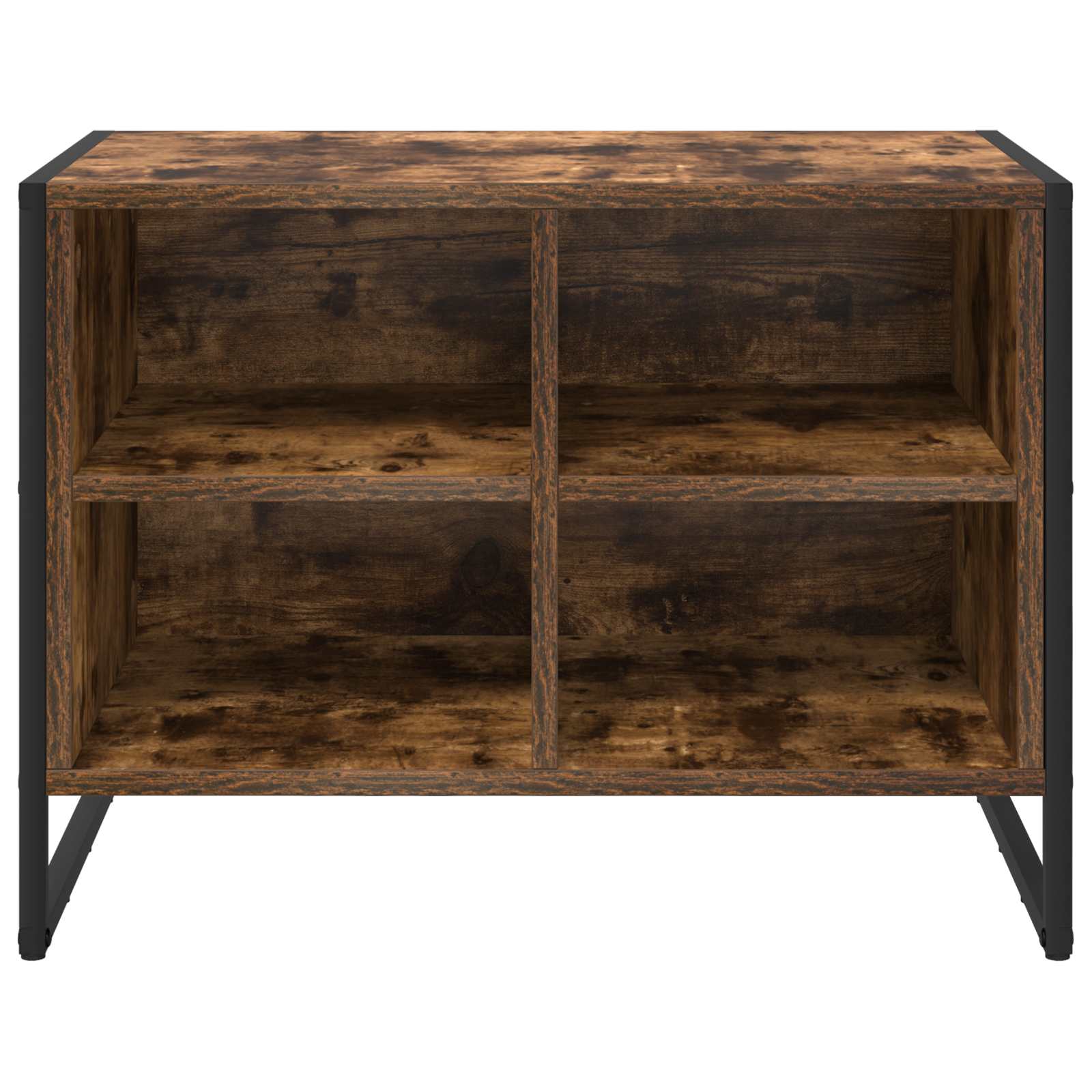 vidaXL Shoe Cabinet 60 x 35 x 44 cm Engineered Wood Smoke Oak 5