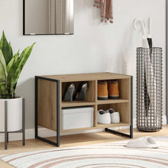 vidaXL Shoe Cabinet 60 x 35 x 44 cm Engineered Wood Artisian Oak 1