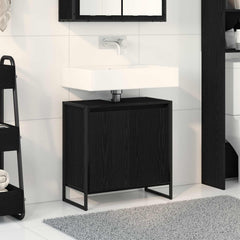 vidaXL Bathroom Cabinet Black Oak 60 x 30 x 60 cm Engineered Wood 1