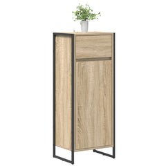 vidaXL Bathroom Cabinet Sonoma 40 x 30 x 100 cm Engineered Wood 3