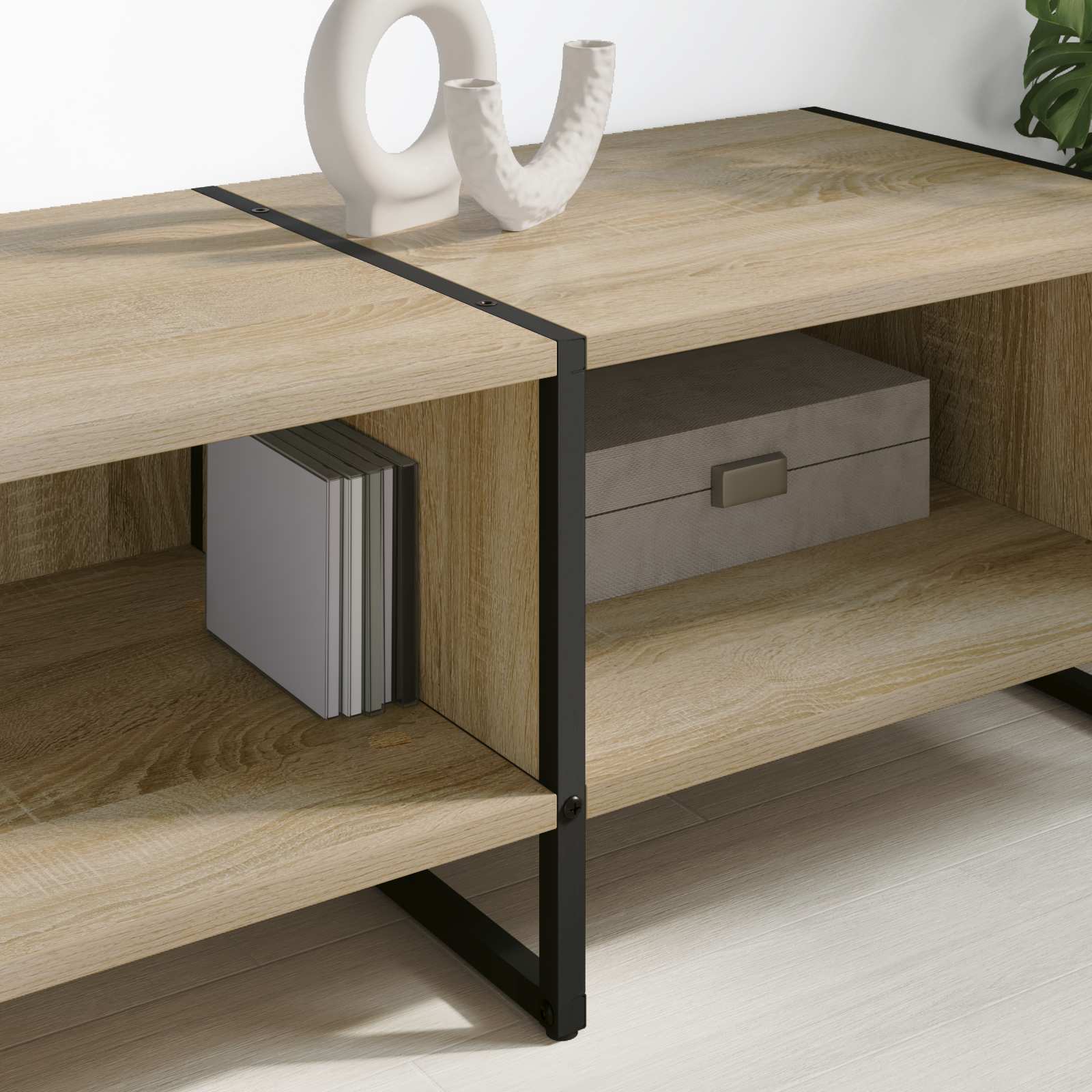 vidaXL TV Cabinet 170.5 x 36 x 30.5 cm Sonoma Engineered Wood 4