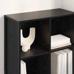 Book Cabinet 68 x 30 x 108 cm Engineered Wood Black oak 68 cm