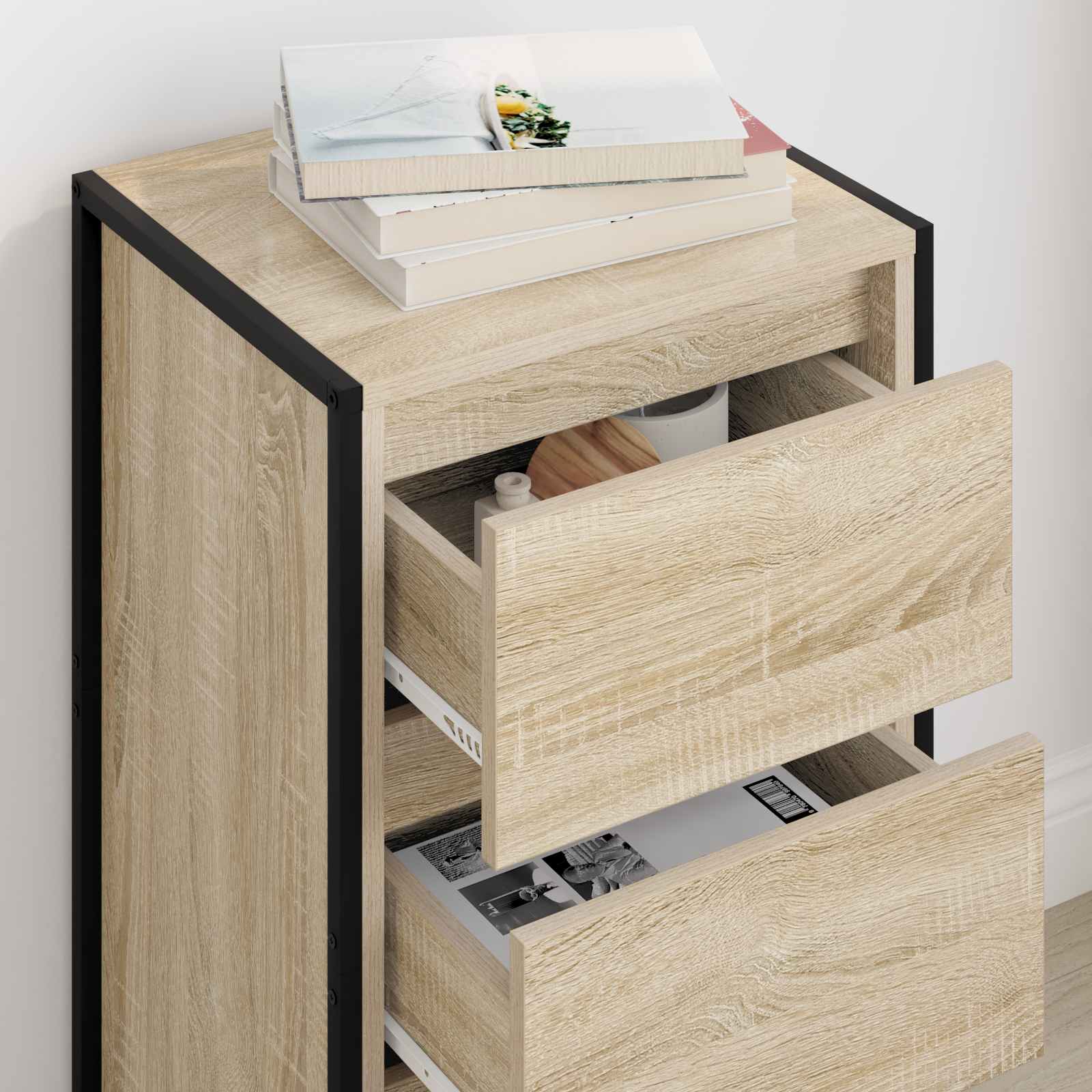 vidaXL Sideboard Sonoma 42 x 36 x 75.5 cm Engineered Wood 4