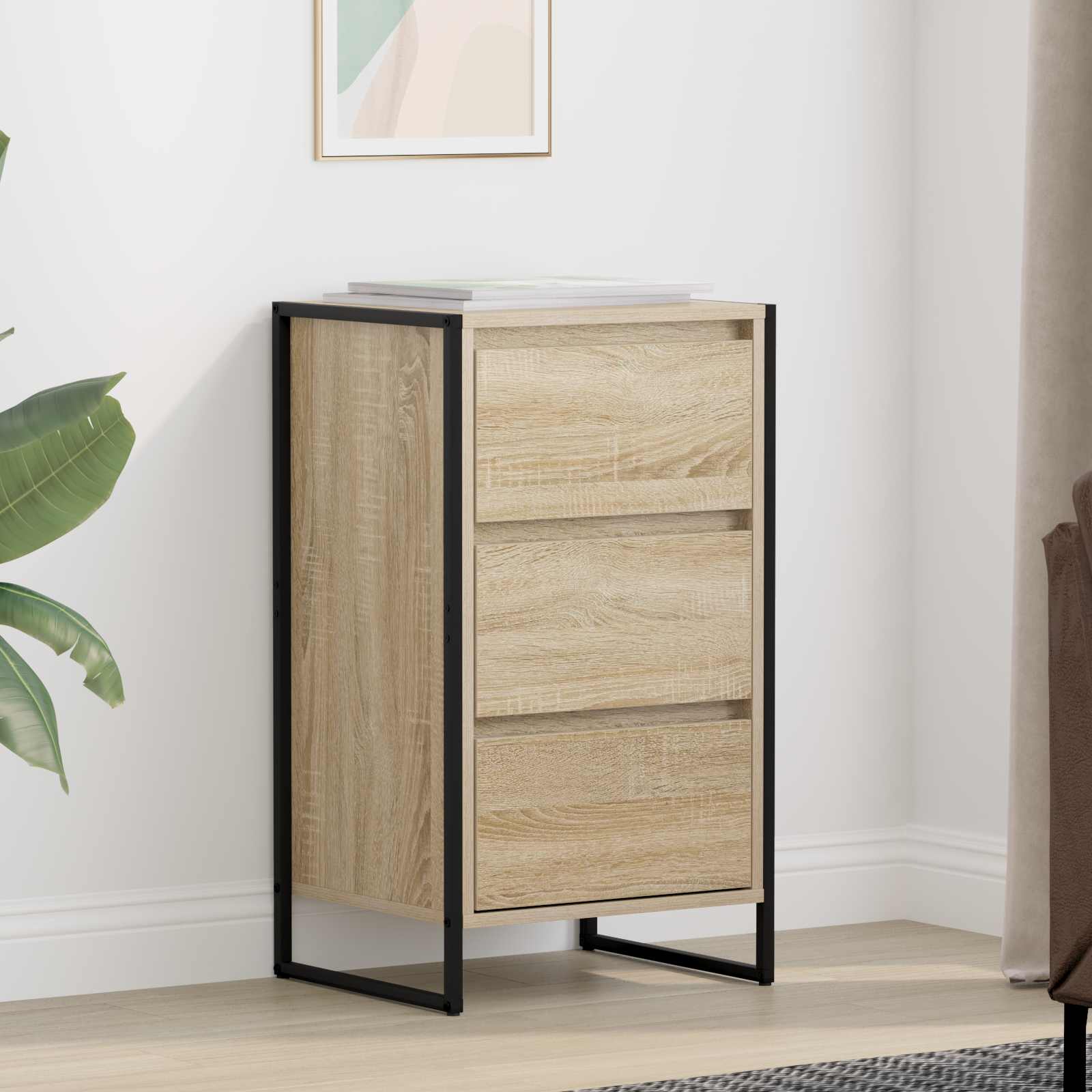 vidaXL Sideboard Sonoma 42 x 36 x 75.5 cm Engineered Wood 1